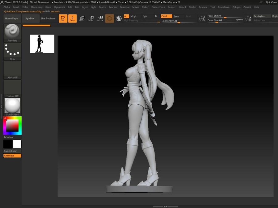 자작 미소녀 캐릭터 벨라 피규어 만들기 과정_4.jpg