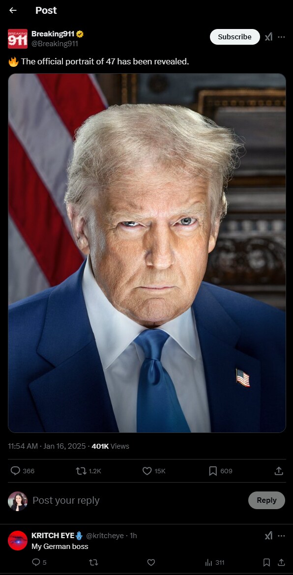 미국 47대 대통령 공식 초상화 공개_3.png