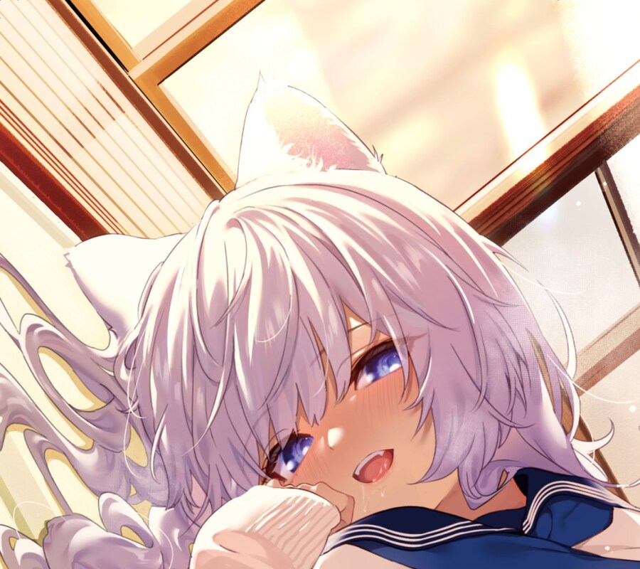 하얀 개(늑대) vs 검은 고양이_1.jpg