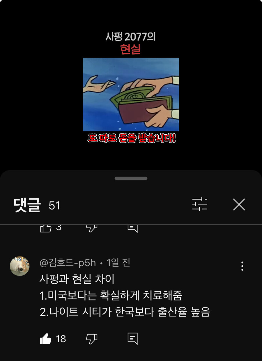 사펑) 유튜브 숏츠보다가 댓글보고 터짐 ㅋㅋ_1.jpg