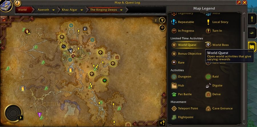 와우 11.1 지도 및 퀘스트 로그 개선 - 신규 퀘스트, 일정, 범례 탭_4.jpg