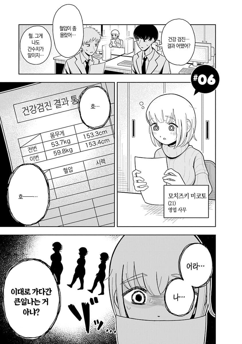 폭식짱) 기적의 칼로리 계산법을 도입한 폭식녀 만화_1.jpg