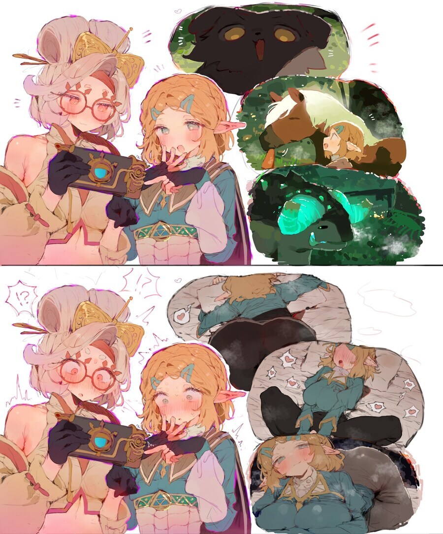 사진을 보다 은밀한 취미를 들킨 젤다_1.jpg