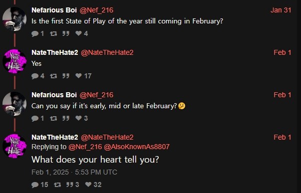 [루머] 스테이트 오브 플레이, 2월 발렌타인 데이 주간에 방송예정_1.jpg