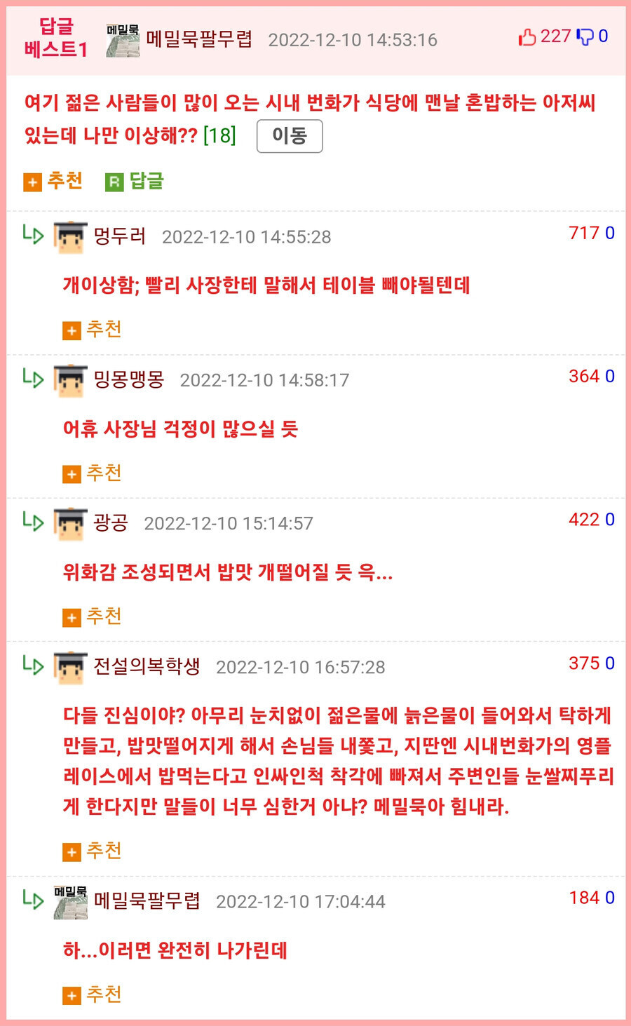 "시내 번화가에서 혼밥하는 아저씨....나만 이상한가..? "_1.jpg