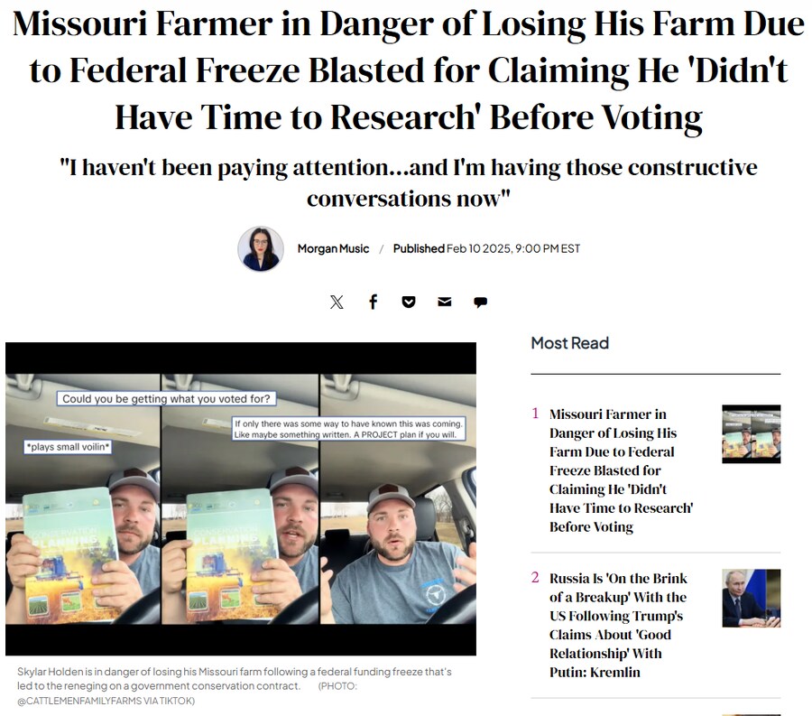 미국 농부] "↗망할 줄 몰랐지. 알았으면 트럼프 찍었겠냐..."_1.png