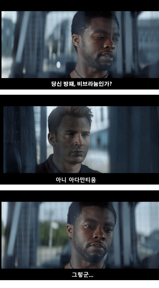 당신 방패, 비브라늄인가?