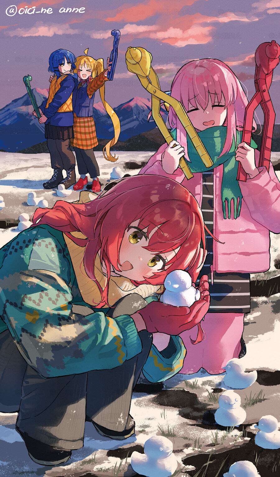 봇치) 여고생답게 눈오리 좋아하는 애들_1.jpg