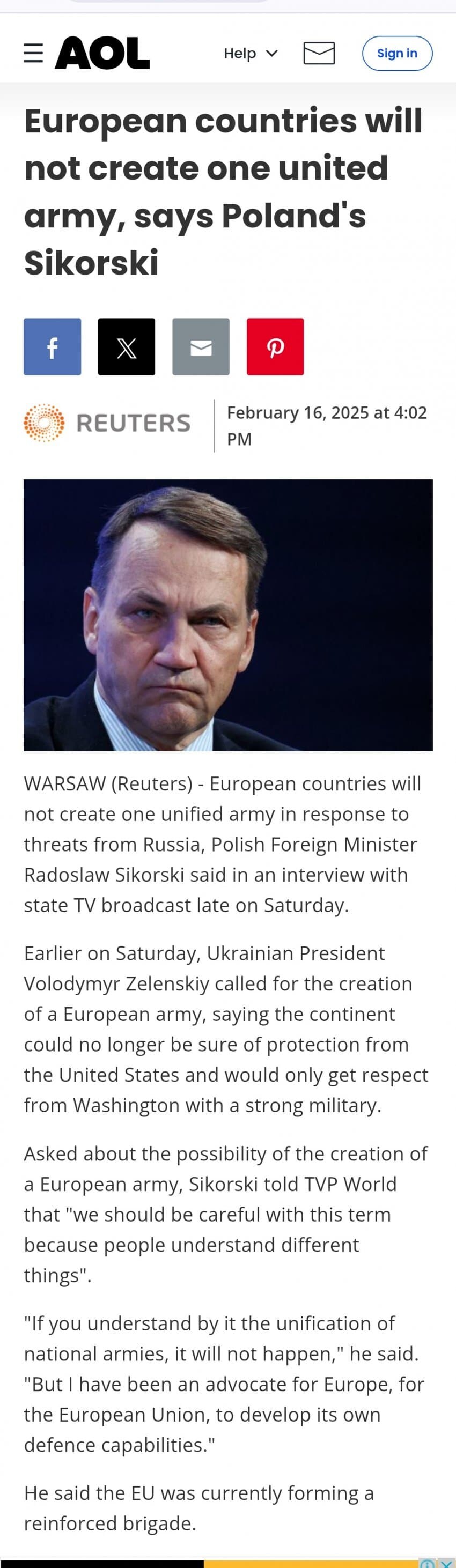 폴란드 " 유럽통합군 따윈 없다 "_1.jpg