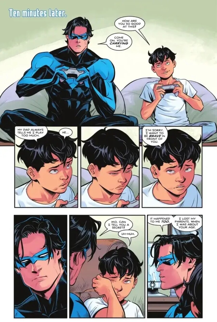 브루스가 가족보다 사명감을 택한걸 보여주는 장면_1.jpg