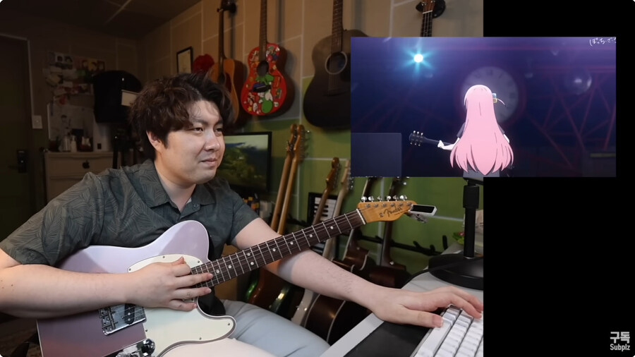 봇치더락을 보면서 점점 질린얼굴로 바뀌는 기타 유투버_31.jpg