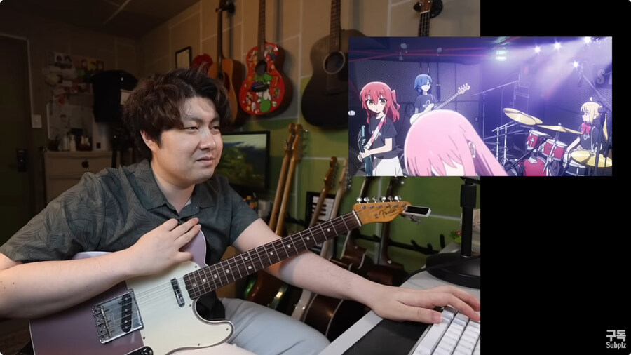 봇치더락을 보면서 점점 질린얼굴로 바뀌는 기타 유투버_40.jpg