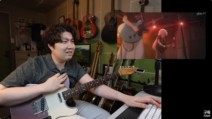 봇치더락을 보면서 점점 질린얼굴로 바뀌는 기타 유투버_41.jpg