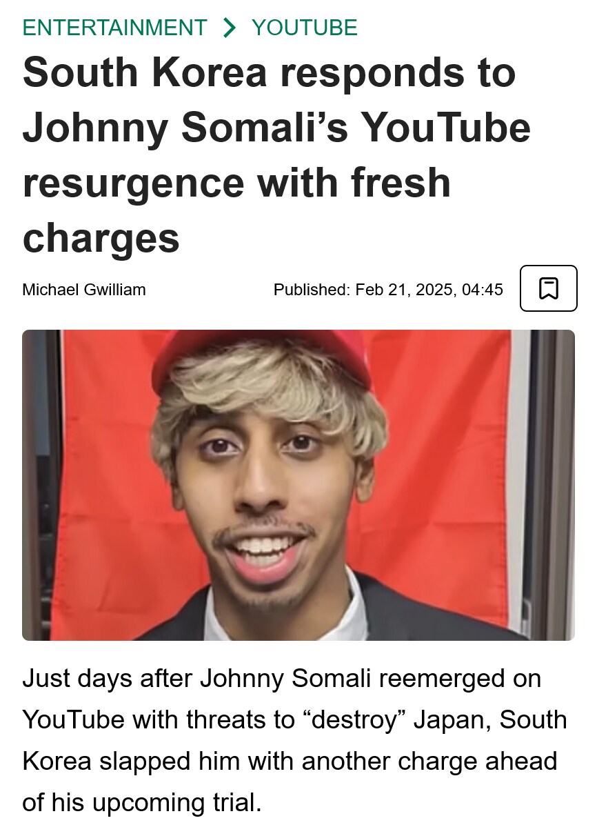 요즘 잠잠하던 조니 소말리 근황_1.png