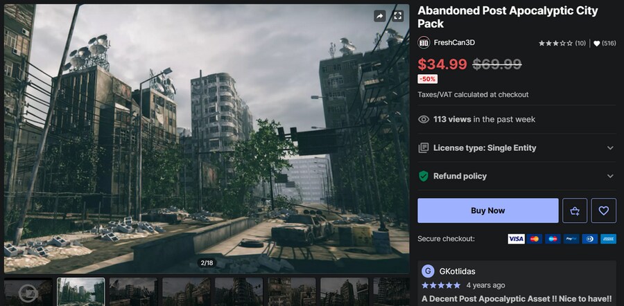 [에셋스토어] (무료) Post Apocalyptic City ... (~3/6)_1.png