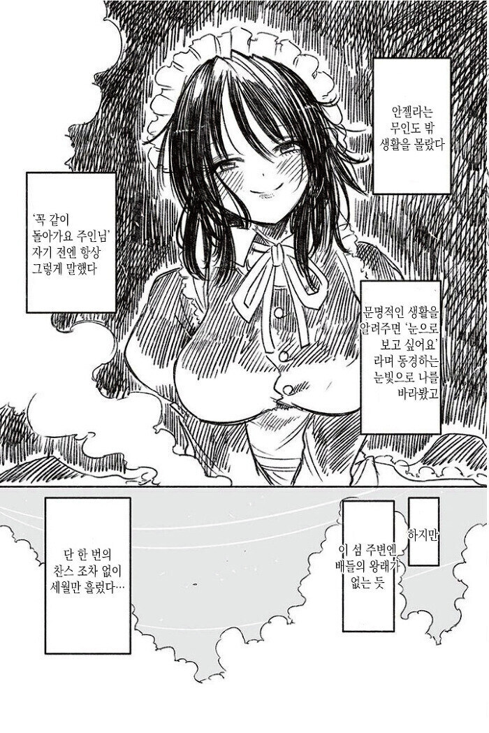 로봇메이드와 무인도에 조난당하는 만화_9.jpg