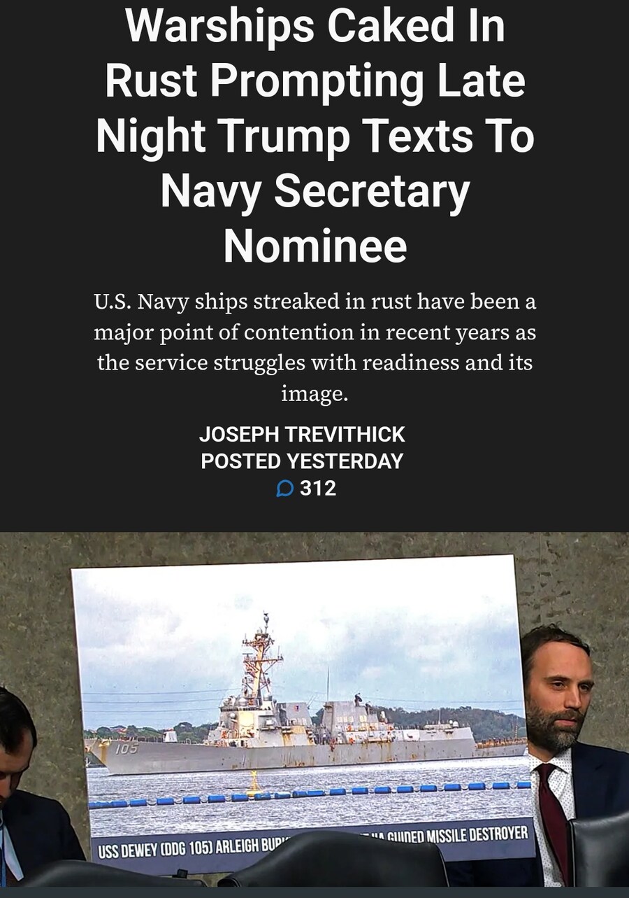 트럼프 대통령에게 까이고 있는 미해군_1.jpg