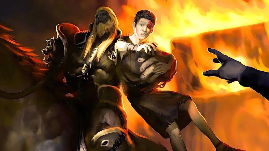 갓오브워) 의외로 크레토스는 원래 붉은 문신이 없었음_2.webp