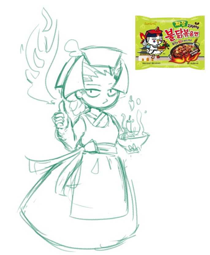 "불닭볶음면 호치 그려주세요."_4.png