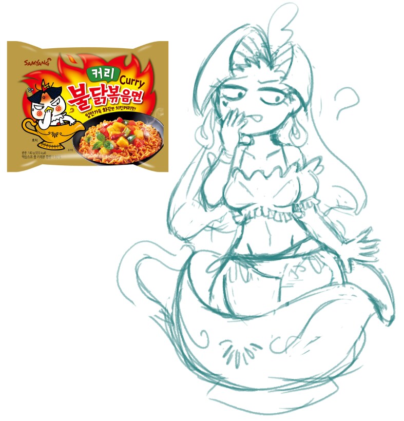 "불닭볶음면 호치 그려주세요."_3.png