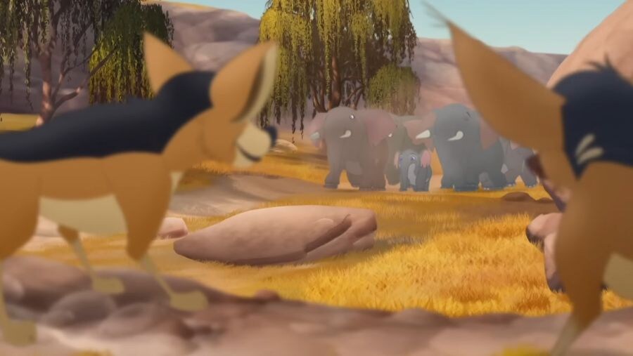 맹수들로부터 새끼를 지키기위해 결사를 각오하는 초식동물무리_3.jpg