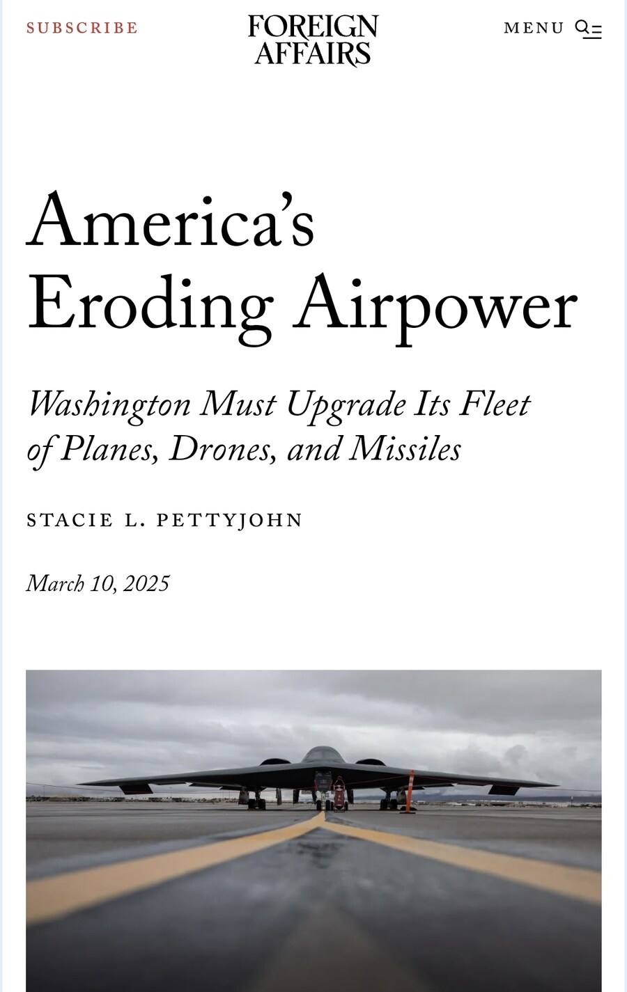 미국 " 미국 해군 공군 모두 쇠퇴중 "_1.jpg