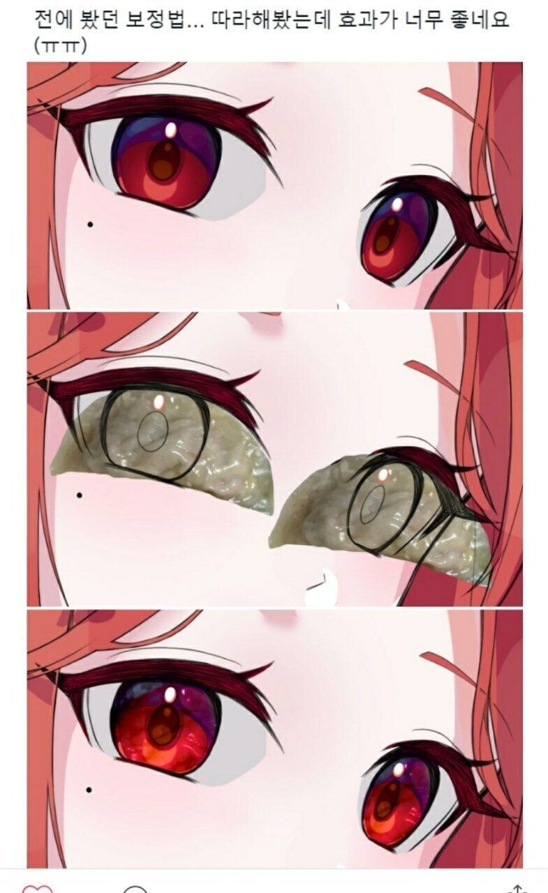 기름기 좔좔 흐르는 만두 사진을 그림에 활용하는 법.jpg_1.jpg