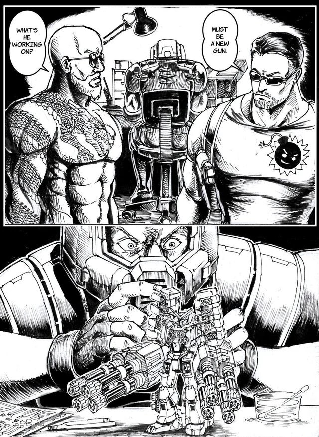 건프라 개조중인 둠가이 만화_1.jpg