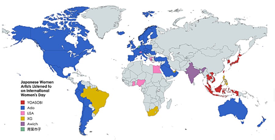 나라별 JPOP 여성 가수 스트리밍 1위_1.png