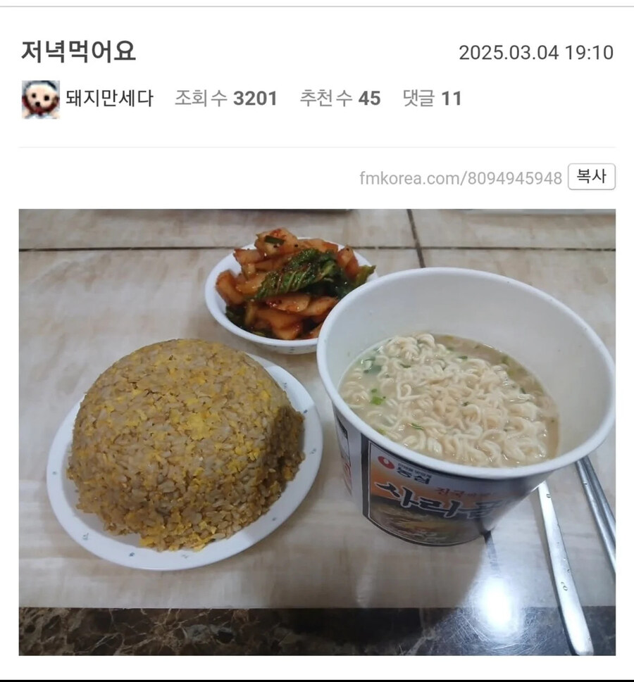 밥 인증하는 펨코인_1.jpg