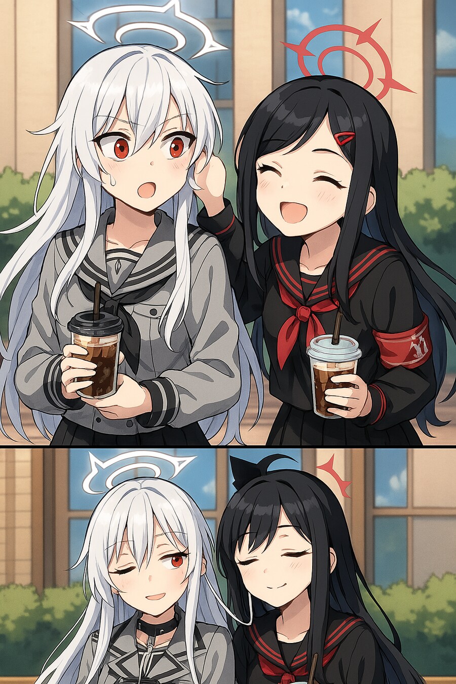 블루아카,ai) 이치카: 스즈미씨 무슨 노래 들으심까?_1.png