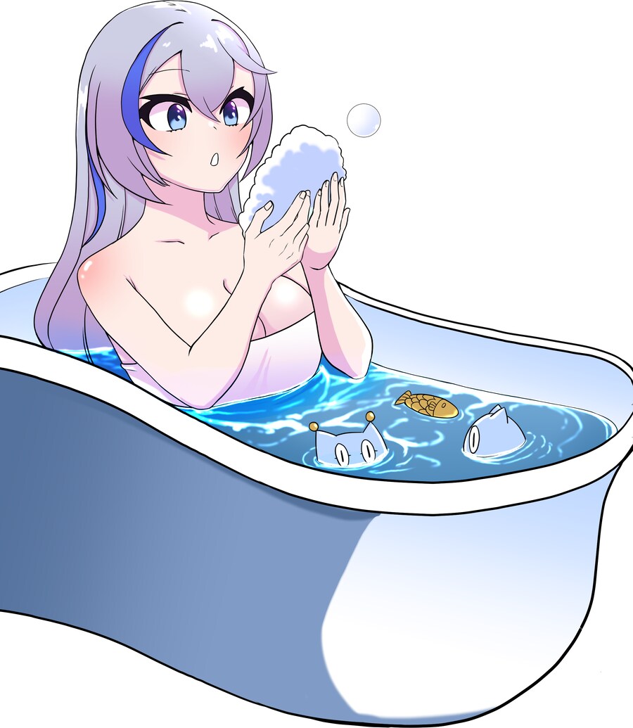 목욕탕에서 쉬는 미루 이모 짤!_1.png