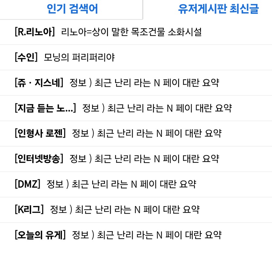 정보 ) 최근 난리 라는 N 페이 대란 요약_1.png