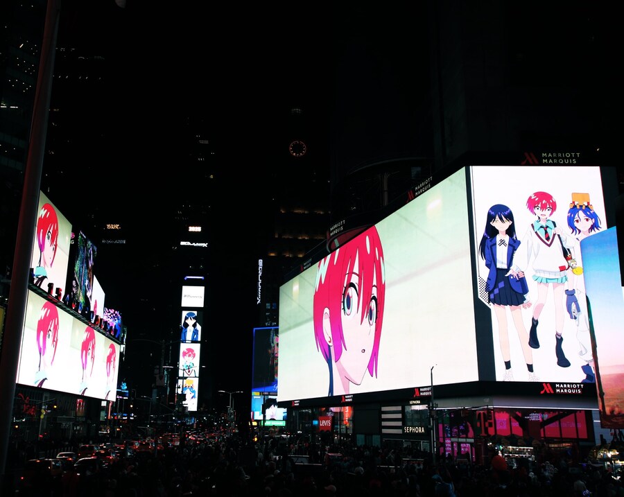 기동전사 건담 지쿠악스. 뉴욕 타임스 스퀘어 에서 광고 시작_1.jpg