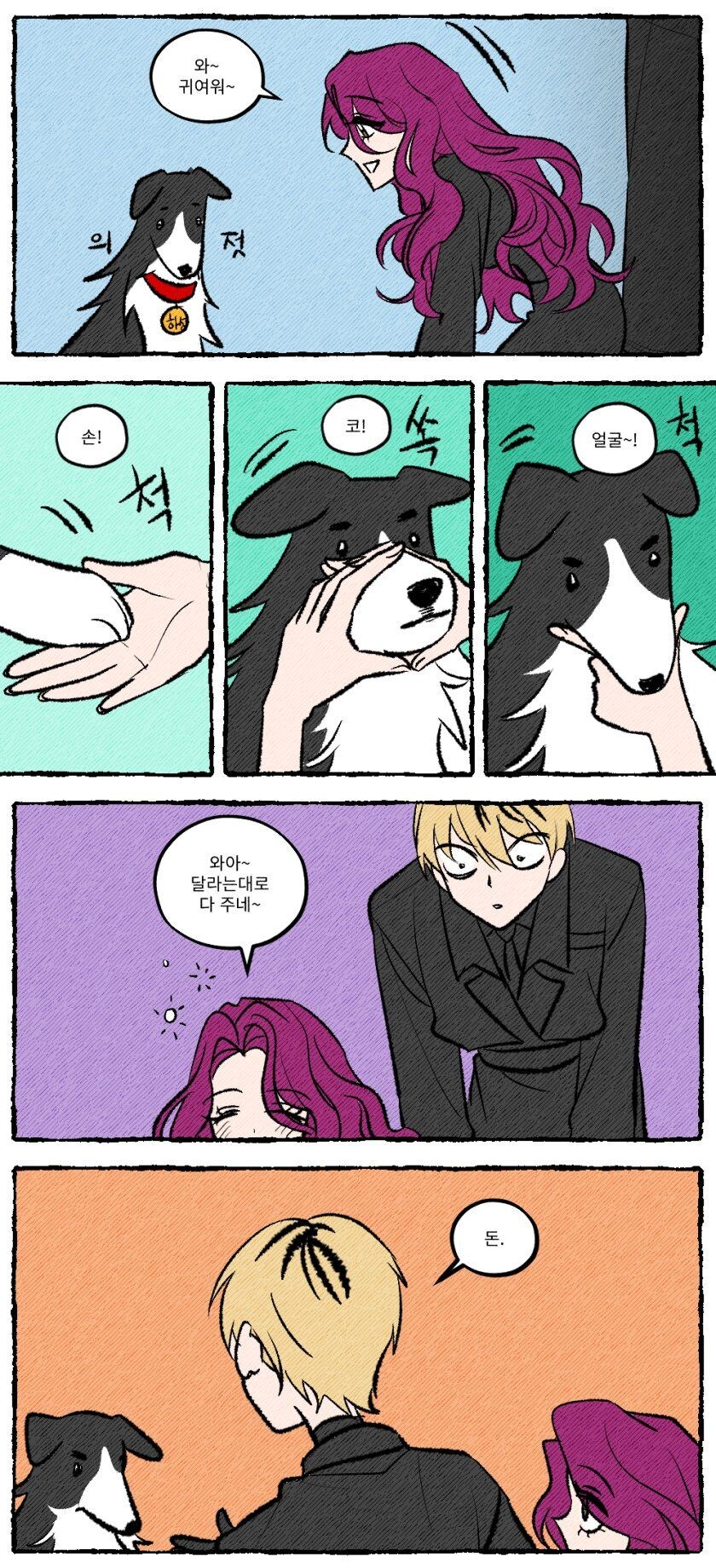 시키는거 다 하는 강아지