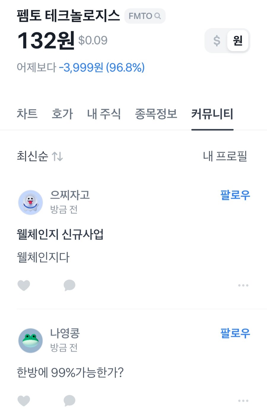 실시간 레전드 찍고있는 미국 주식