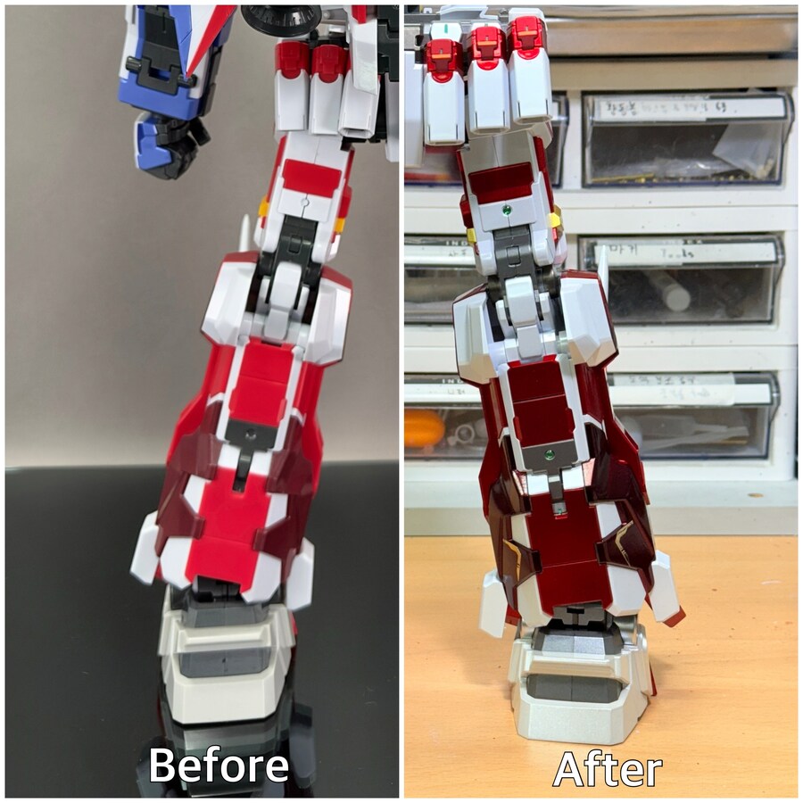 SMP 반프레이오스 하반신(AR-3 파워드) 완성 (도색 작업 중)_4.jpg