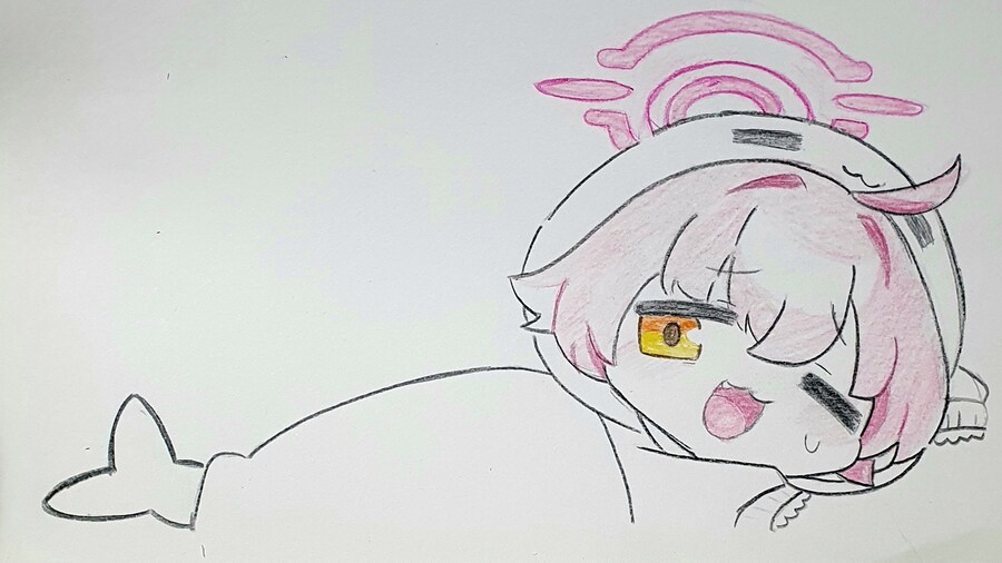 블루아카) 호시노 아저씨 스케치 완성했어요._1.jpg