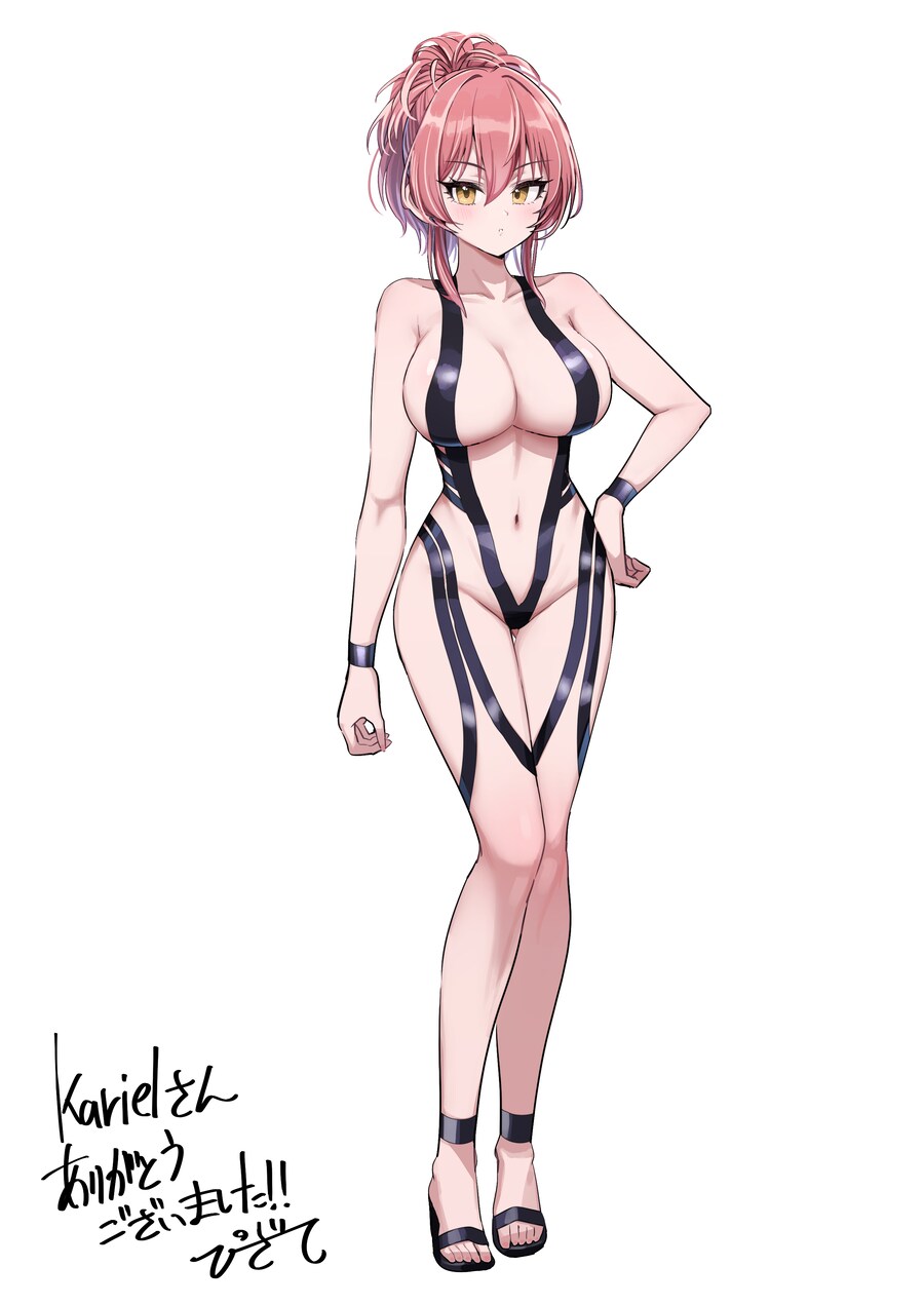 @) 자랑) 미카 커미션 팬아트 06. 블랙 테이프 처녀가사키._4.png