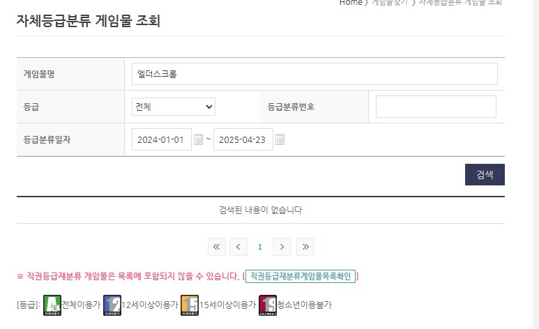 엘더스크롤 4 오블리비언 리마스터 현재 심의 등급 미분류 상태_3.png