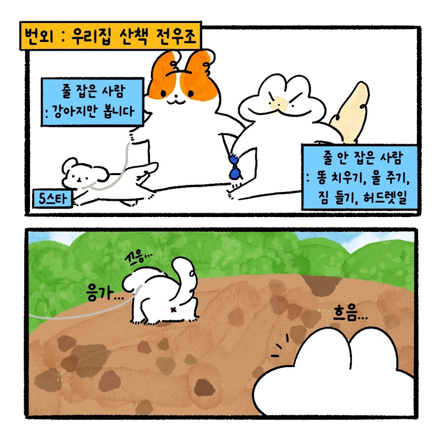 [냥뇽툰] 강아지가 주인한테 흙 뿌리는 만화.manhwa_11.jpg