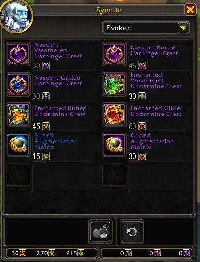 와우 11.1.5 제작 장비 6렙 업그레이드 금빛 문양 30개 필요_2.jpg