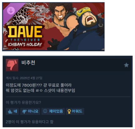 데이브 더 다이브 공략_Bill Lee ( update. 용과같이 DLC )_1.png