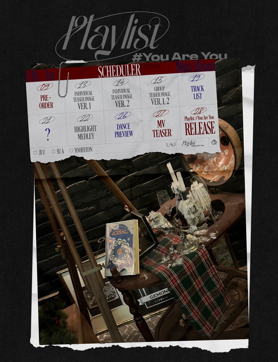 드림캐쳐 UAU 데뷔 앨범 [Playlist #You Are You] 스케줄러_1.jpg