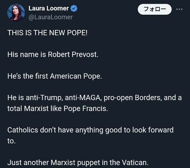 미국인인 신임 교황 레오 14세 성향 판독 완료_1.jpg