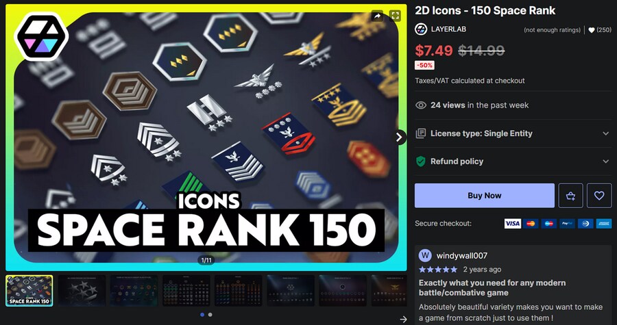 [에셋스토어] (무료) 2D Icons - 150 Rank (~5/15)_1.png