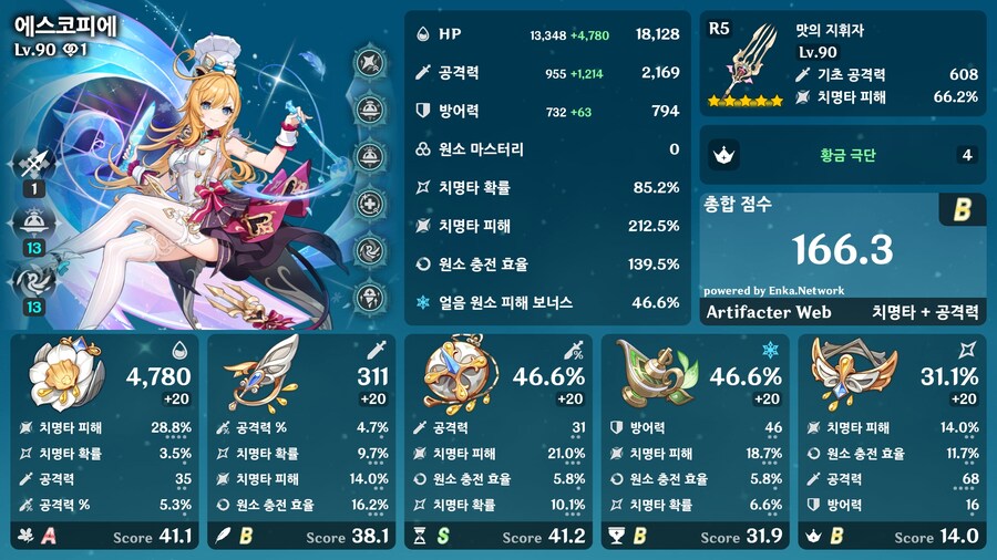 (원신) 에스코피에 치확 85 맞췄다_1.jpg