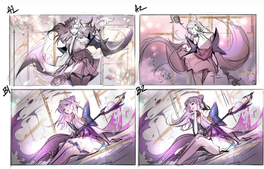 롤) 프레스티지 영혼의꽃 럭스 스킨 아트 초안들_2.png