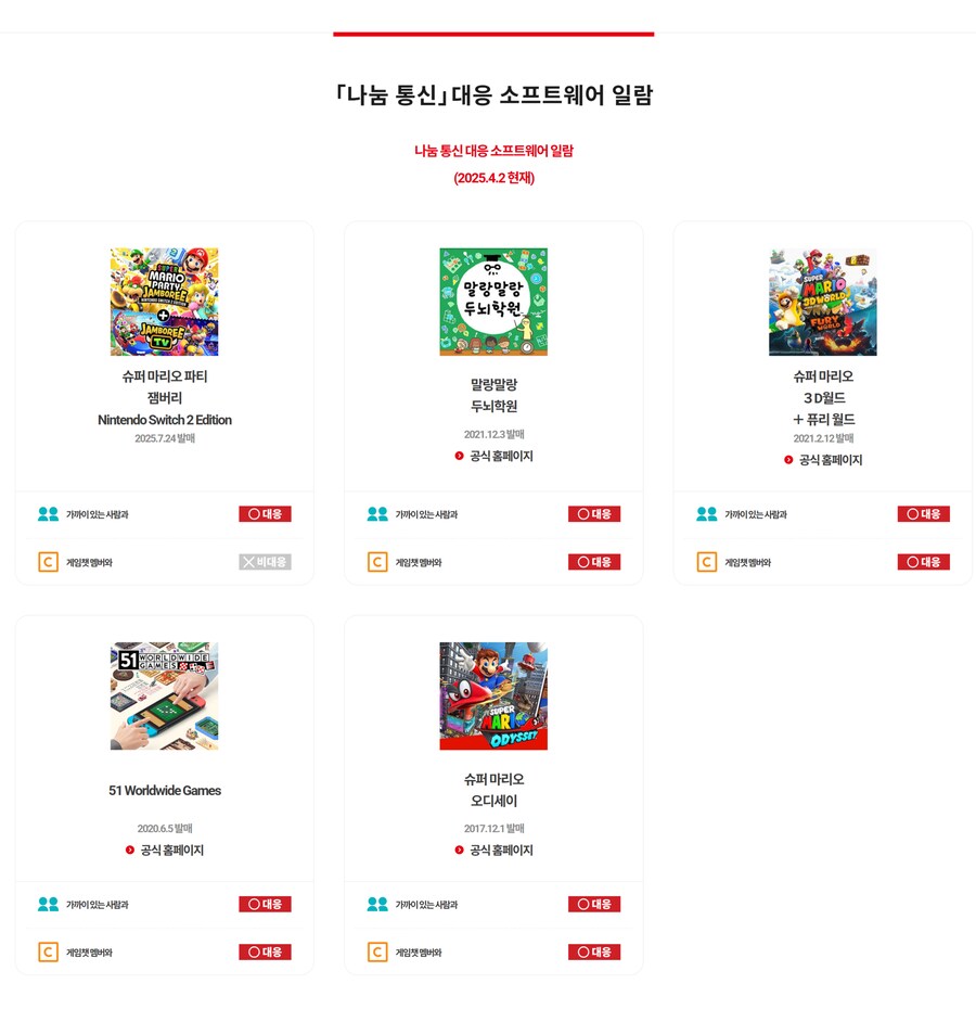 닌텐도 스위치 2 나눔 통신 지원 게임 목록 업데이트_1.png