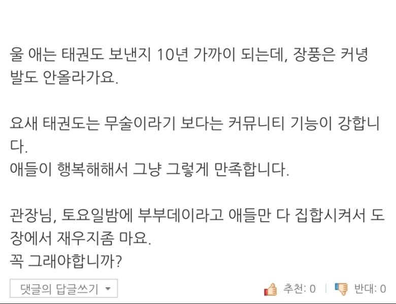 아이를 태권도장 보낸 아버지의 후기.jpg_2.jpg